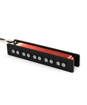 Lindy Fralin Pickups 5 String Jazz Bass  Set Black Cover Raised Center