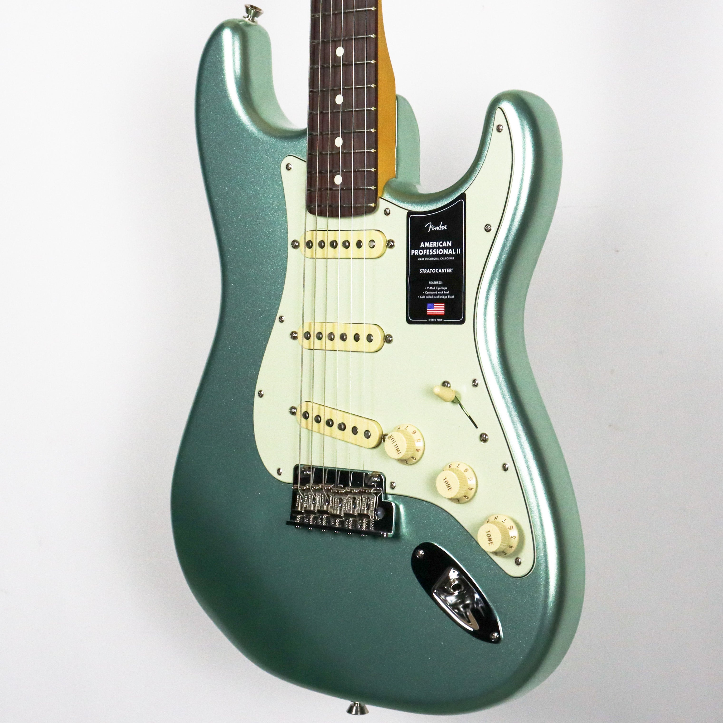 American Professional II Stratocaster, Rosewood Fingerboard, Mystic Surf Green - Image 4