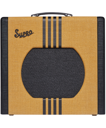Supro Delta King 12, 15 Watt 1x12 w/ Reverb - Tweed & Black