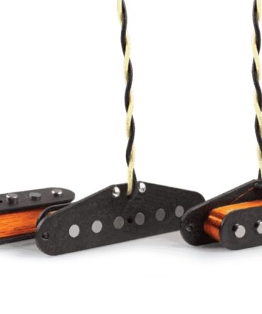 Lindy Fralin Pickups Strat Vintage Hot: Complete Set, Stock Stagger, White Cover