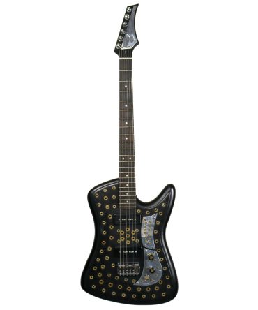 AM Guitars #0065 Brass Bullets Black P90s w/hardshell case